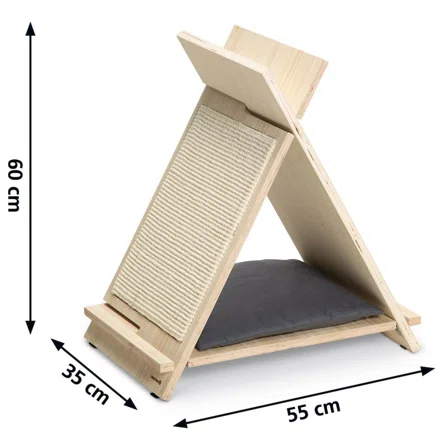 Pet teepee wigwam Pets house bed scratcher Cats Furniture Cat teepee Cat scratching post Pet furniture