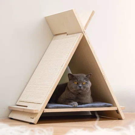 Pet teepee wigwam Pets house bed scratcher Cats Furniture Cat teepee Cat scratching post Pet furniture