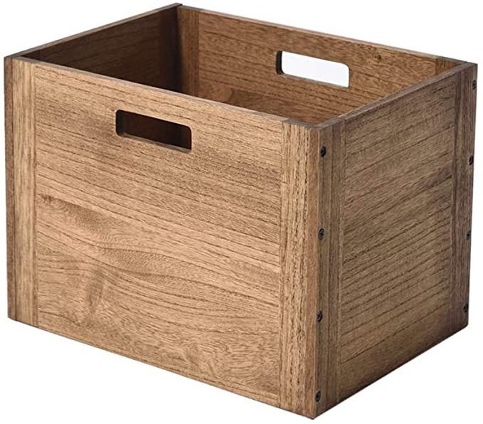 JUNJI Wood Storage Cube Basket Bins Organizer for Home Books Clothes Toy Modular Open Cubby Storage BOX