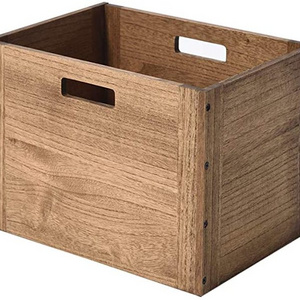 JUNJI Wood Storage Cube Basket Bins Organizer for Home Books Clothes Toy Modular Open Cubby Storage BOX