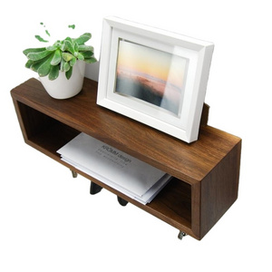 Floating entryway organizer shelf wooden mail boxes mail holder and coat key rack wall shelf  bathroom shelf with hooks