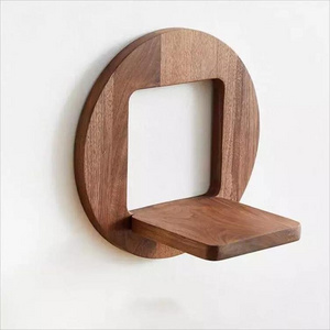 Modern hot sell Wooden Wall Hanging Flower Plant Pot Stand Rack Planter Holder Display Shelf