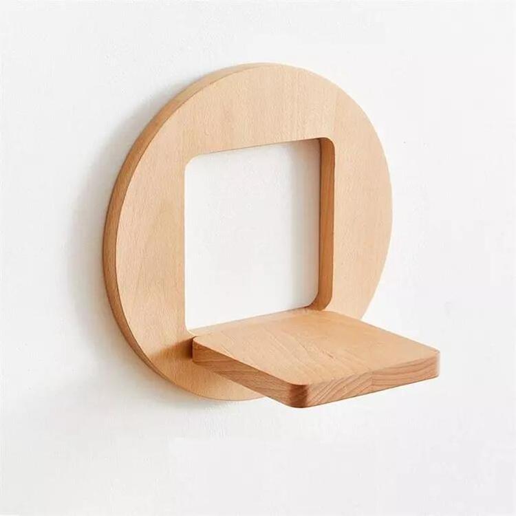 Modern hot sell Wooden Wall Hanging Flower Plant Pot Stand Rack Planter Holder Display Shelf