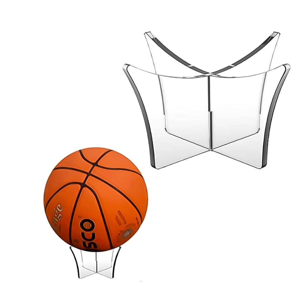 Wholesale  Acrylic Ball Stand Holder Sport Ball Display Stand Storage Rack Holder For Football Basketball