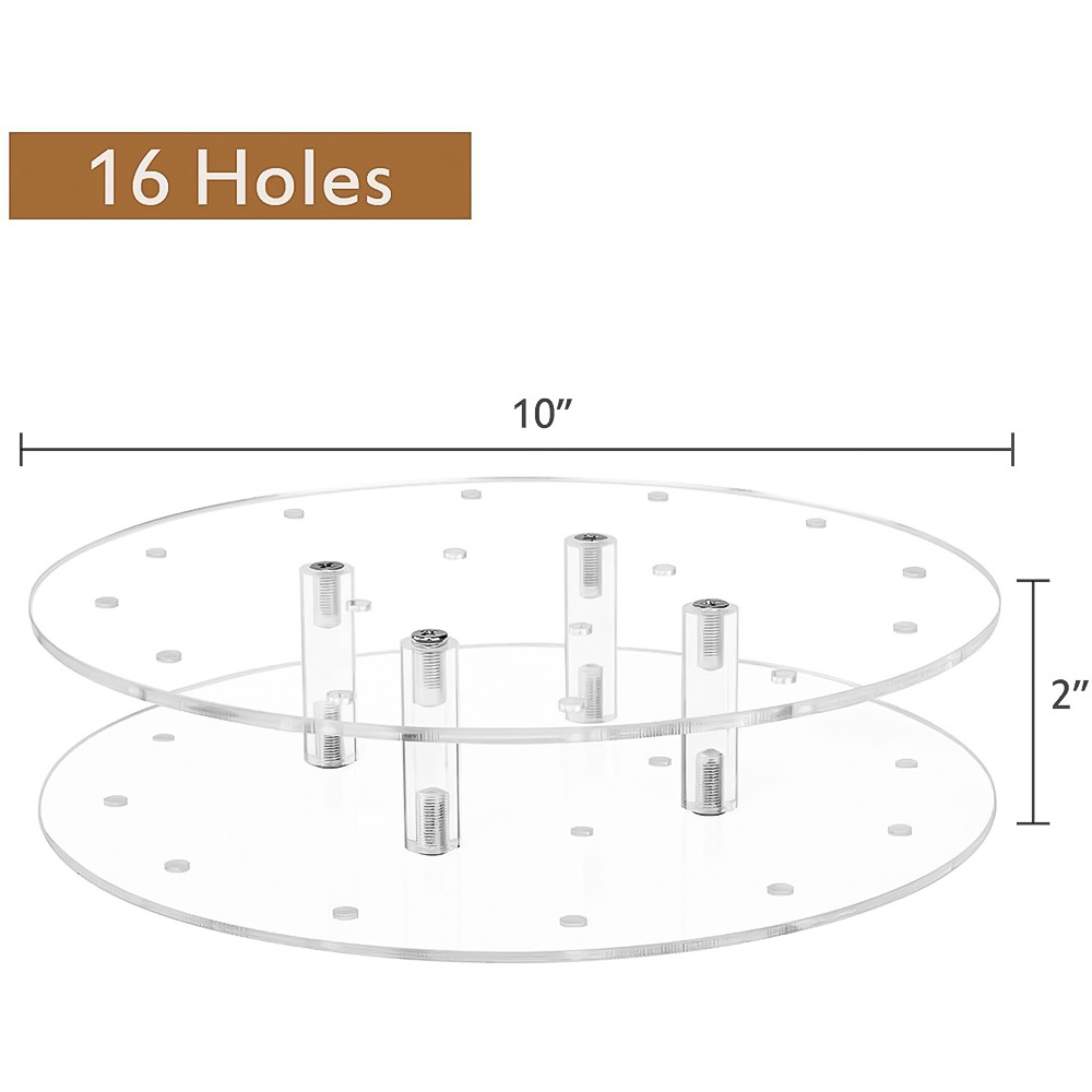 Acrylic Display Stand 16-Hole Stick Lollipop Holder Cake Pop Display Stand Suitable For Wedding Birthday Party Candy Decoration