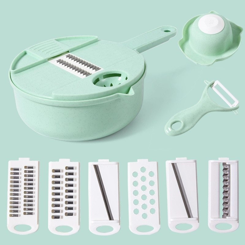 Multi-Function Salad Vegetable Chopper Carrots Potatoes Manually Cut Shred Grater For Kitchen Convenience Vegetable Tool