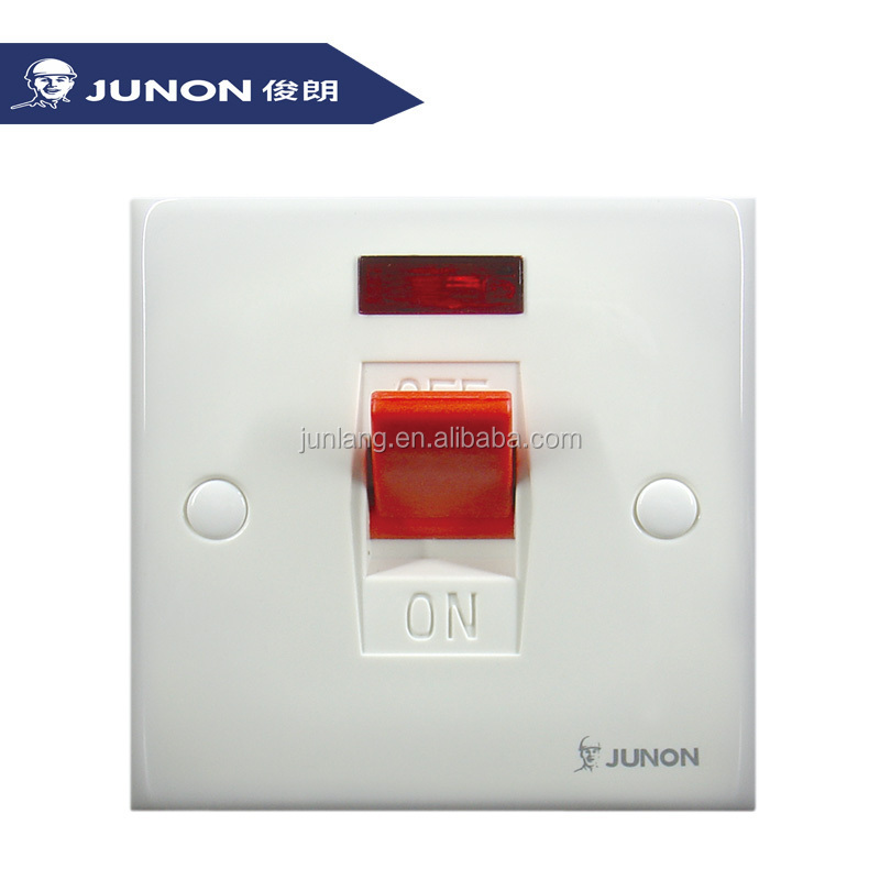 JUNON High Quality Switch Socket Double Pole Cooker Switches Water Heater Switch