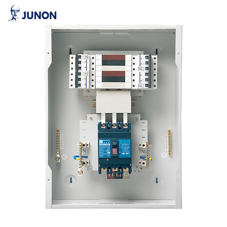 JUNON 4X3 MCCB Metal Box 3 Phase Flush Mount Distribution Board