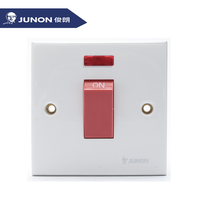 JUNON High Quality Switch Socket Double Pole Cooker Switches Water Heater Switch