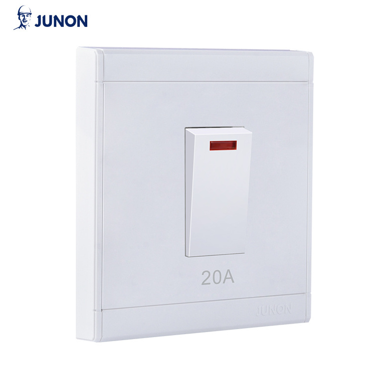 JUNON High Quality Switch Socket Water Heater Switch 20A DP switch