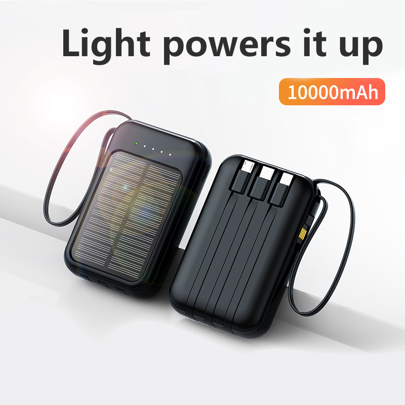 20000mah 10000mah power bank Multi Mobile Phone Portable Charger Solar Power Bank fast charging Cell phone Battery Powerbank