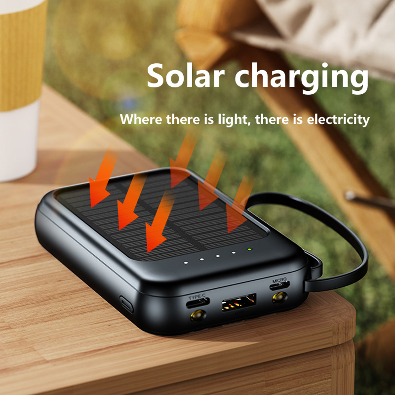 20000mah 10000mah power bank Multi Mobile Phone Portable Charger Solar Power Bank fast charging Cell phone Battery Powerbank