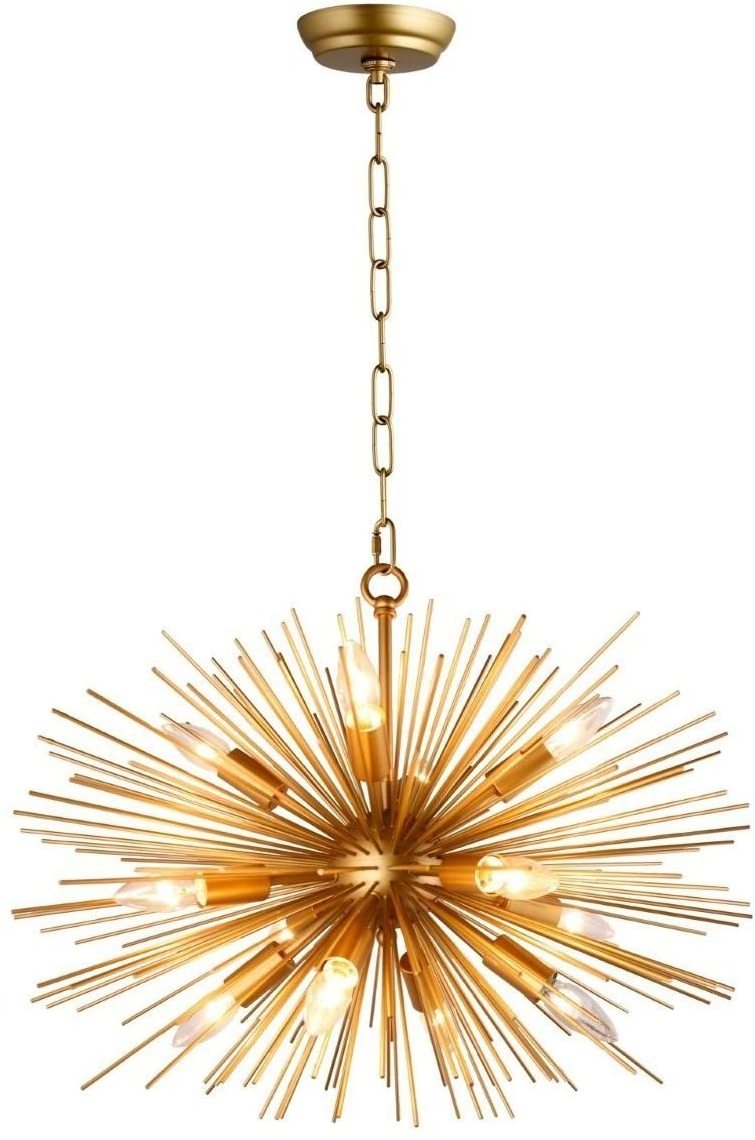 Home decor pendant modern metal branch sputnik hanging lamp chandelier for hotel/ home