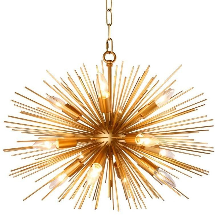 Home decor pendant modern metal branch sputnik hanging lamp chandelier for hotel/ home