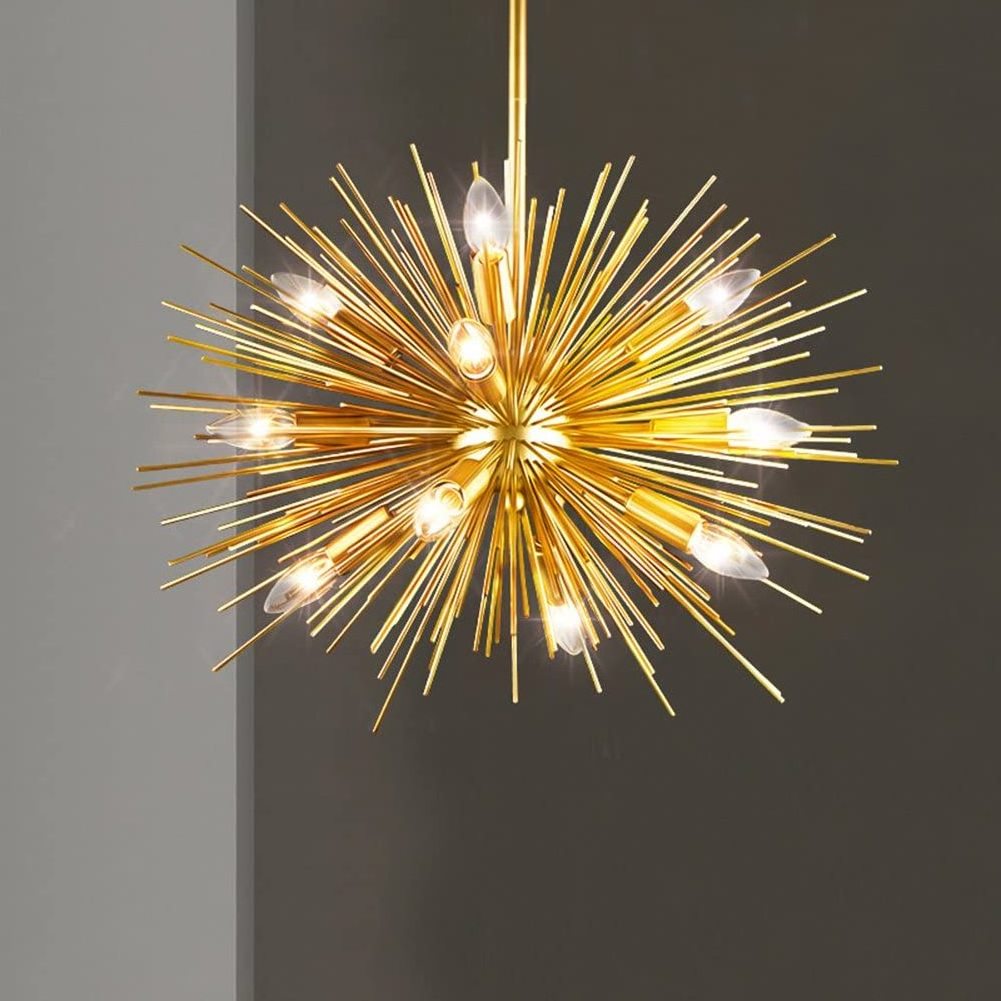 Home decor pendant modern metal branch sputnik hanging lamp chandelier for hotel/ home