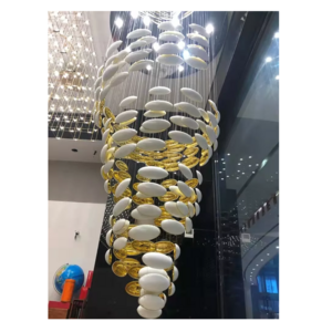 Creative Luxury Designer Postmodern LED Crystal glass Chandelier lighting for staircase living room