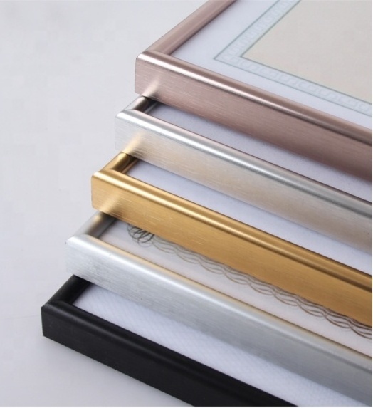 4x6 5x7 8x10 Modern Decorative Business License Certificate Diploma  Alloy Aluminium A4 Photo Frame