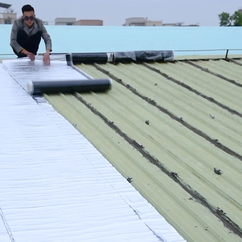 Self Adhesive Bitumen Waterproof Roof Sheet Aluminum Foil Modified Asphalt Water Proof Roofing Membrane For Iron Sheet