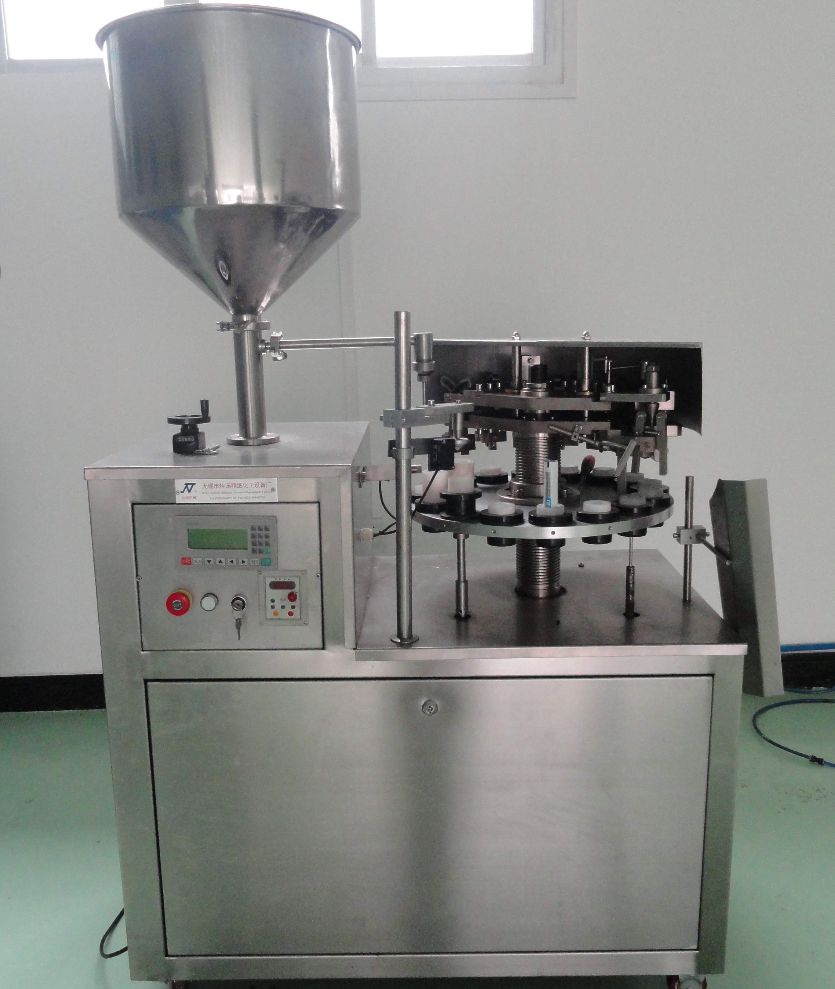 Semi Automatic Super Glue Silica Gel Aluminum Grease Oil Cartridge Tube Silicone Filling Sealing Machine