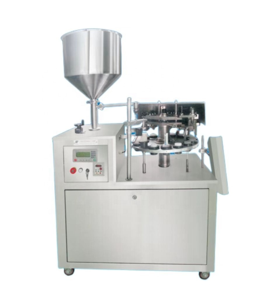 Semi Automatic Super Glue Silica Gel Aluminum Grease Oil Cartridge Tube Silicone Filling Sealing Machine