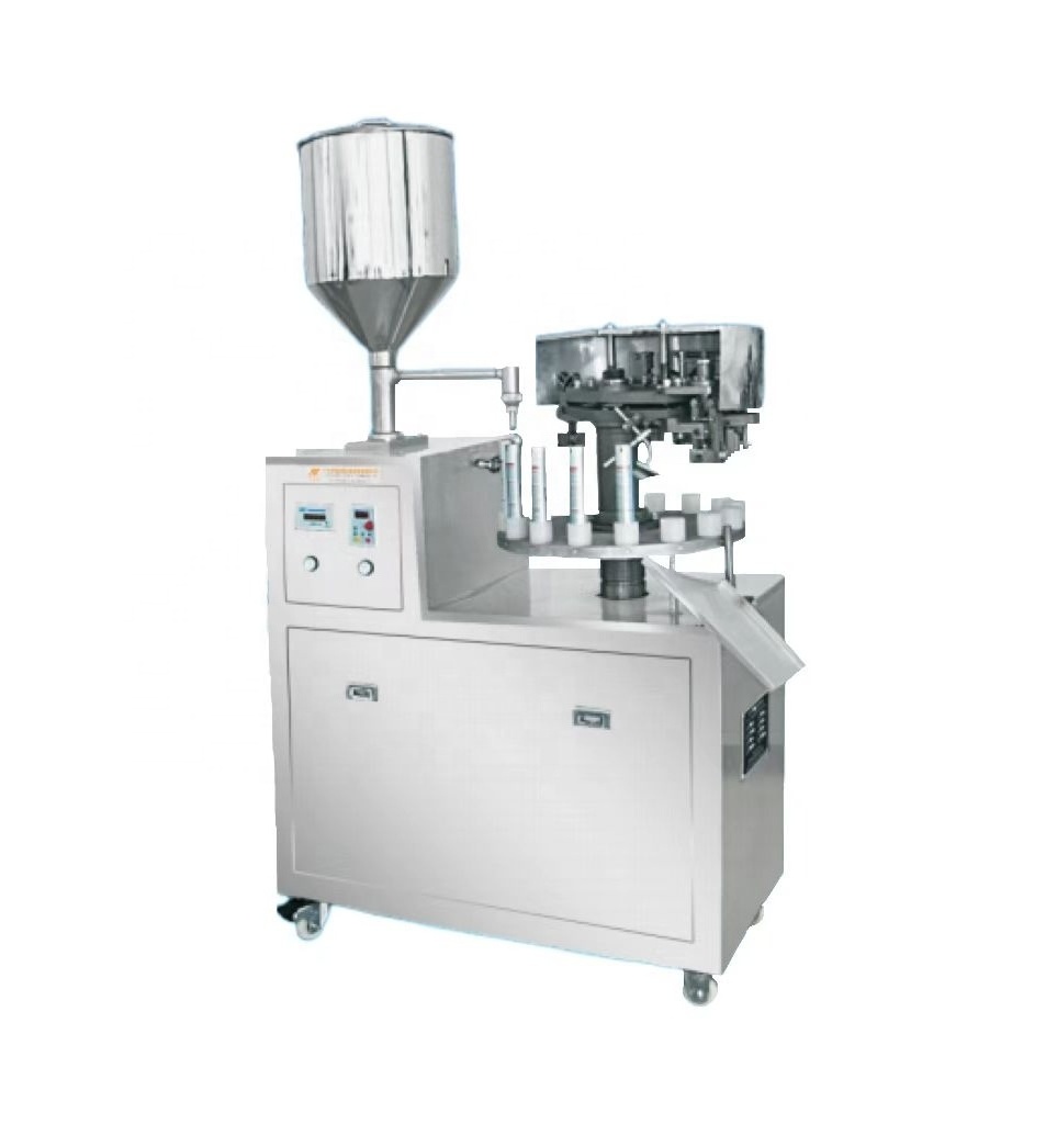 Semi Automatic Super Glue Silica Gel Aluminum Grease Oil Cartridge Tube Silicone Filling Sealing Machine