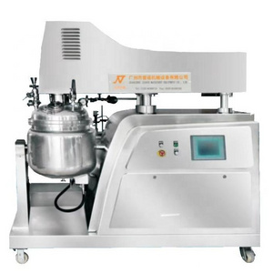 Touch Screen Ointment Manufacturing Plant Skin Bleaching Cream Blending Tank Vacuum Emulsifying Mixer Production Machine