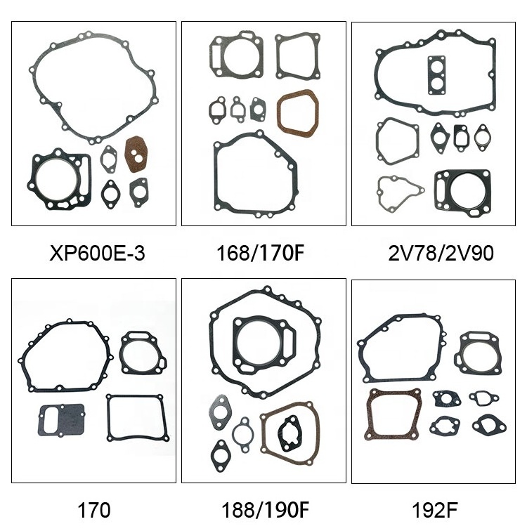 JUNMA 168F Factory die cut silicone custom rubber square o-ring automotive engine head full gasket kits seals oem customized