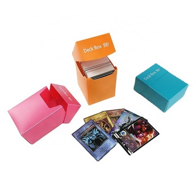 Trading Card Storage Box for 100 Standard Sized Cards Compatible with YuGiOh, MTG and Sport Cards  Deck Case