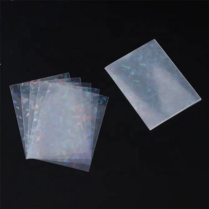 Hot Sell Clear Debit Card Skin Plastic Pvc Credit Transparent Game Trading Card Protect Sleeves