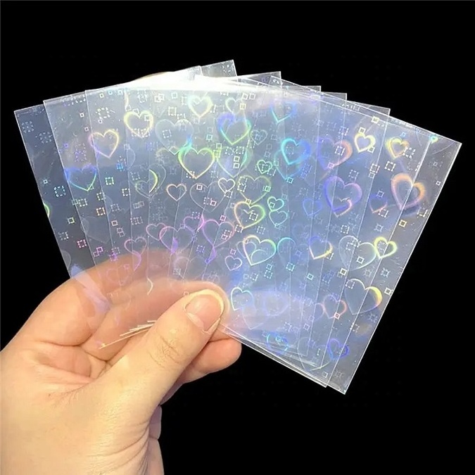 Hot Sell Clear Debit Card Skin Plastic Pvc Credit Transparent Game Trading Card Protect Sleeves