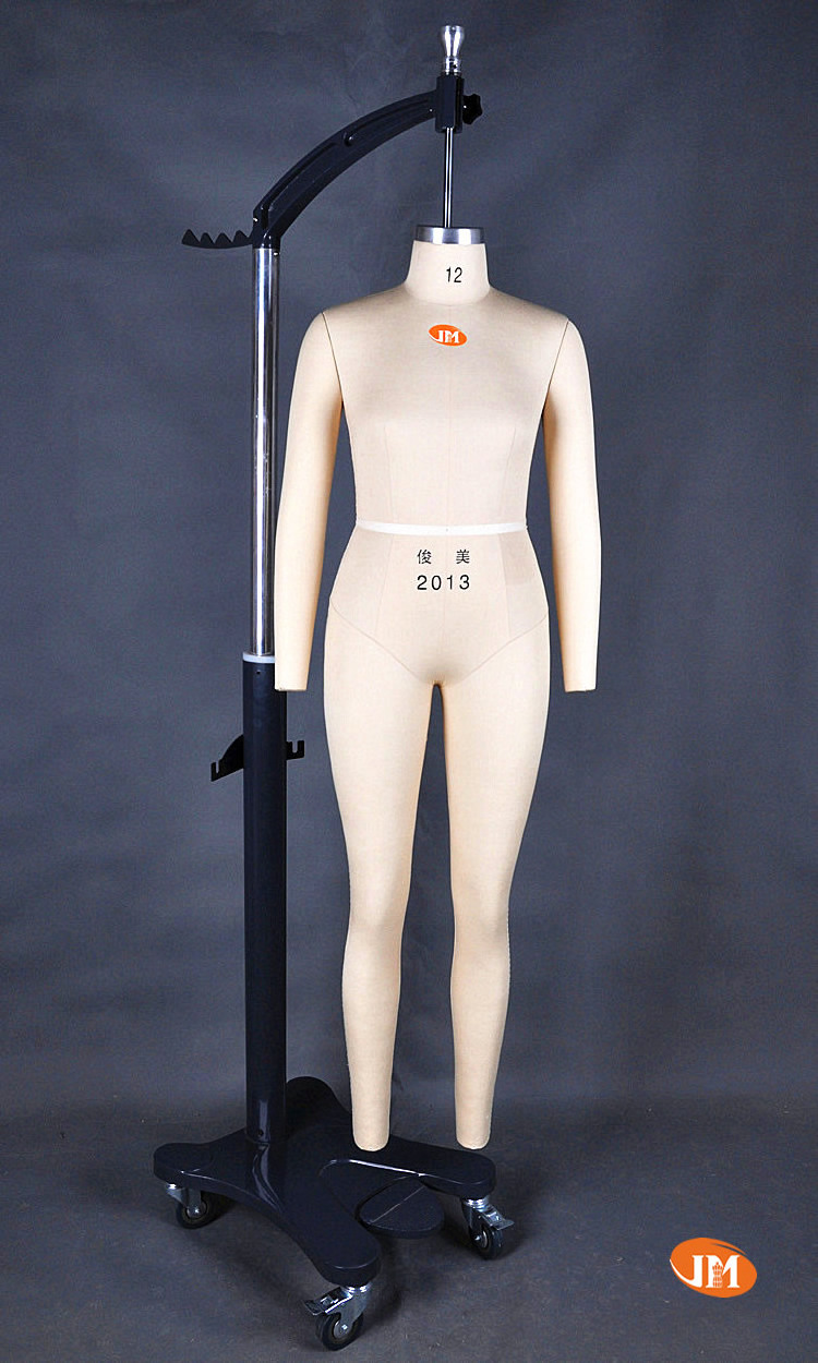 Hot sale female full body mannequin US size 12 Dress Form Tailor Mannequin with detachable arms quality hanging pole stand