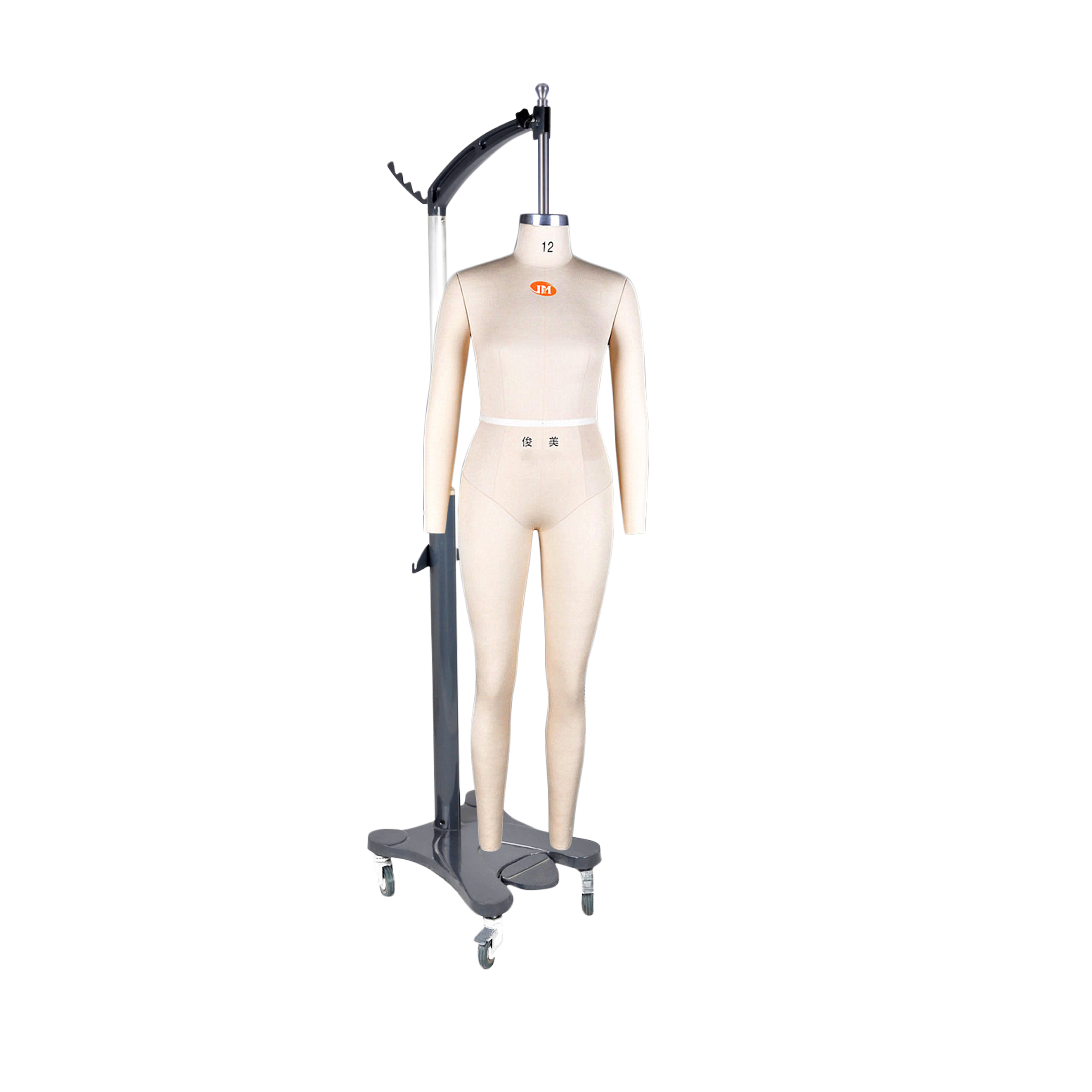 Hot sale female full body mannequin US size 12 Dress Form Tailor Mannequin with detachable arms quality hanging pole stand