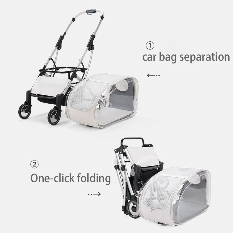 fashion movable fold light weight ibiyaya pet stroller luxury dog prams pet strollers