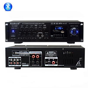 Buy 2.0 channel 2 microphone Input radio linear home karaoke car audio music system amplifiers