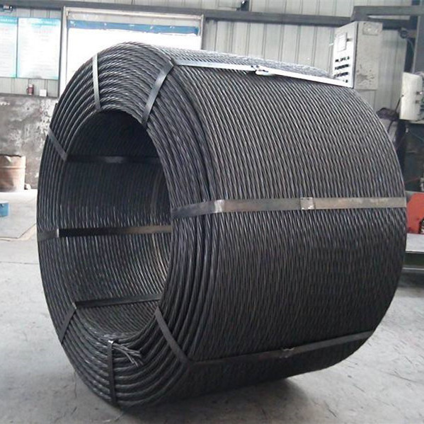 High Carbon 7 Wire 9 53mm Low Relaxation Post Tensioned Cable Pc Steel Strand