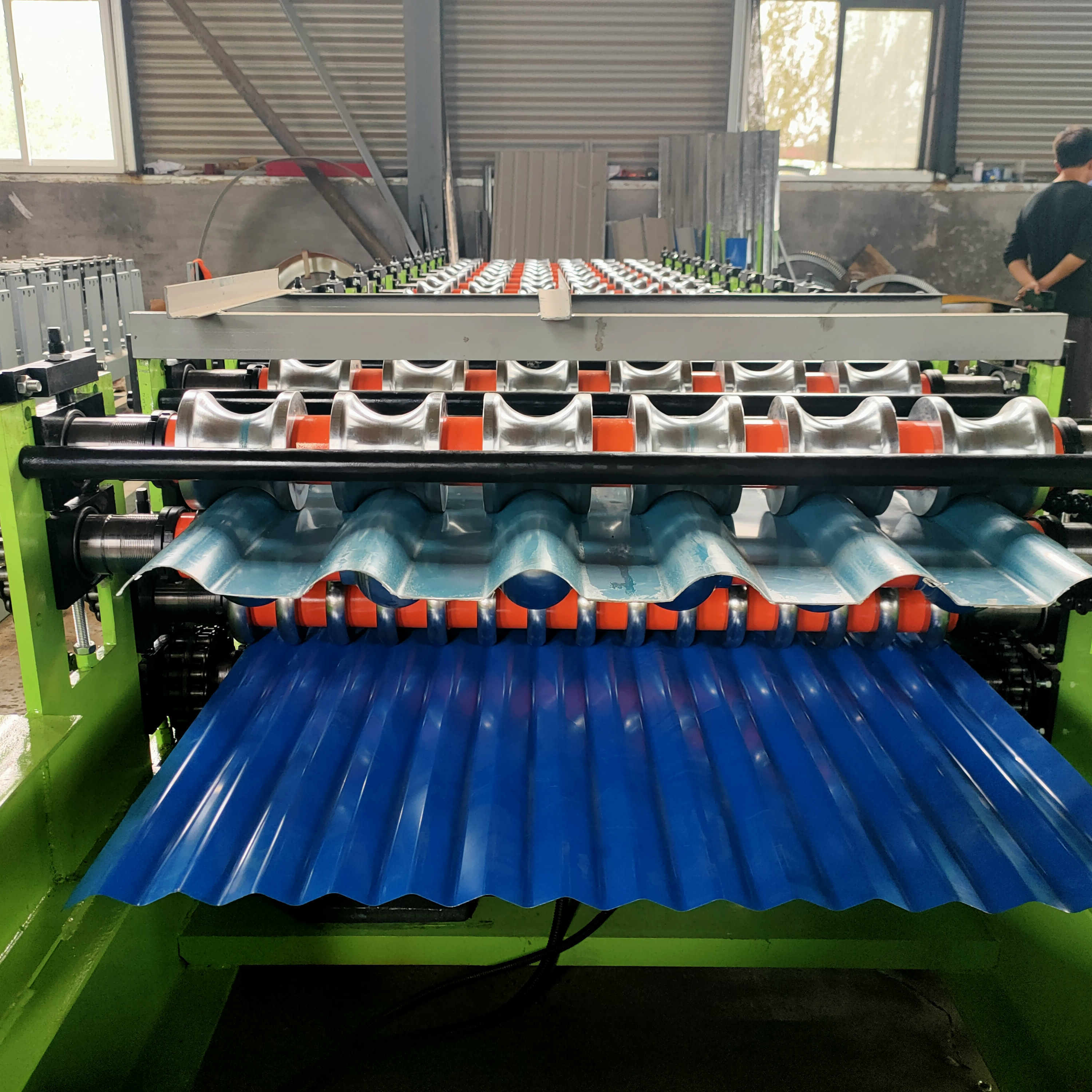 Metal Roofing Sheet Corrugating Iron Sheet Roll Forming Making Machine