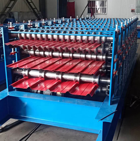 curving and steel glazed tile building material machinery  metal rood  ridge roofing machine