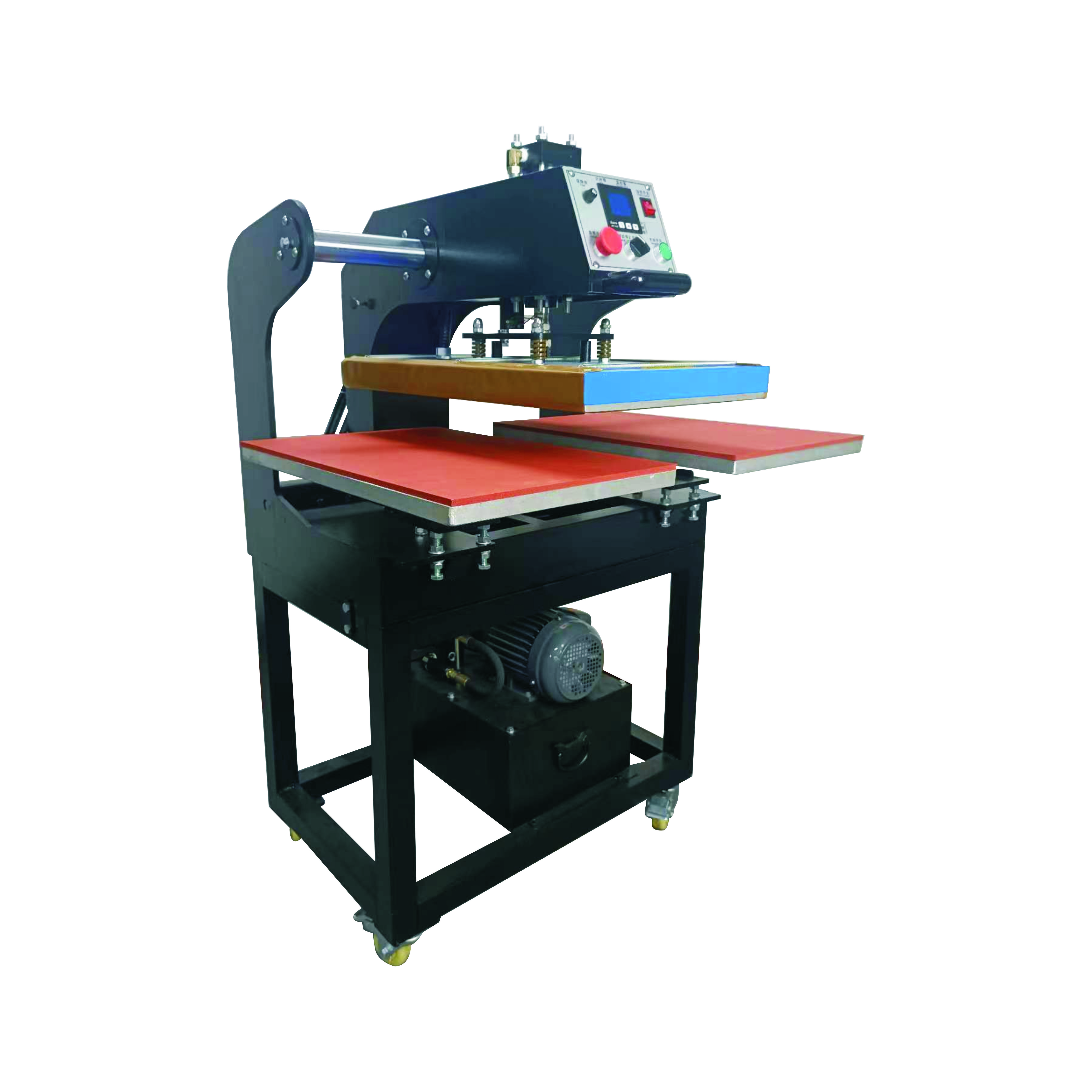 Sublimation Canvas Bag Cap T-shirt Full Automatic Hydraulic Double 2 Station Large Format Heat Transfer Printing Press