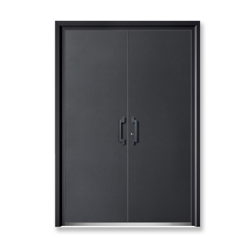 Double Lock Black color Dutch Hot Horse Stable Door Skins with Simple Iron Grill Designs