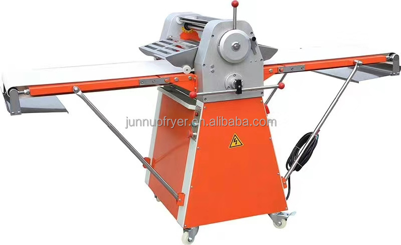 JUNNUO Commercial, Automatic Bread Baking Equipment Croissant Dough Sheeter/