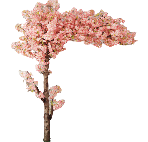 factory handmade customized hot sale Artificial pink cherry blossom tree arch for home decoration