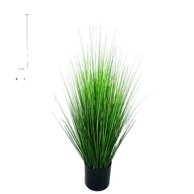 China Plastic Green Artificial Reed Grass Plant For Home and Hotel Indoor Decoration