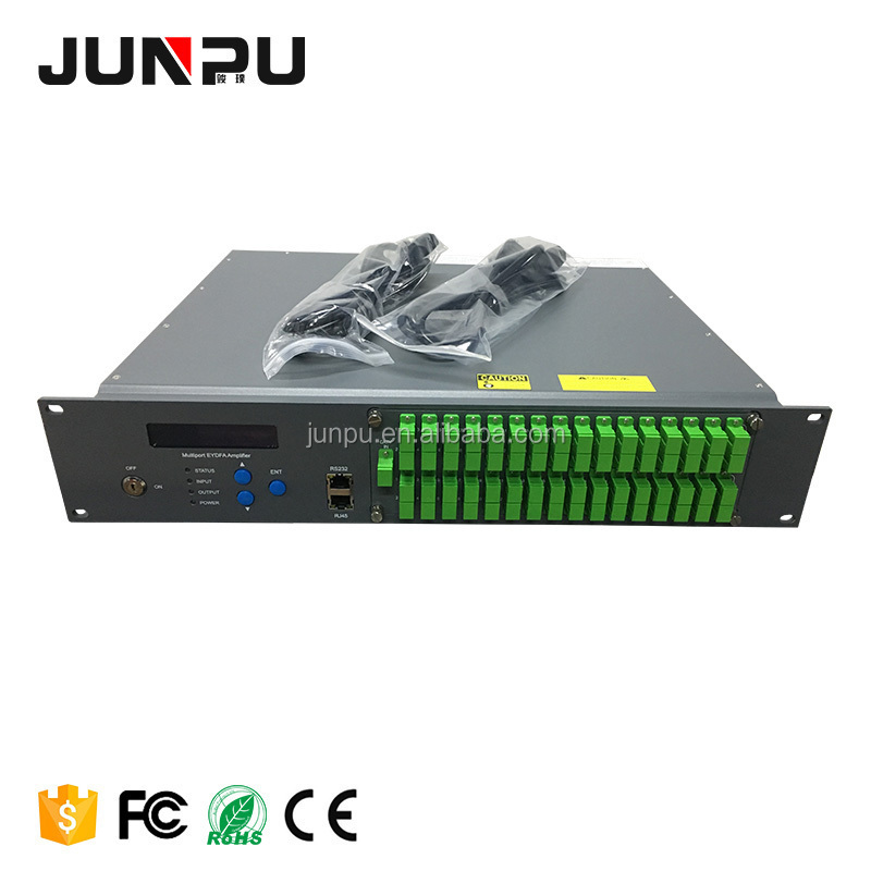 Junpu 4 channel DVB-S2 CI To 4 DVB-C QAM RF Transmodulator QPSK CAM To CATV Modulator