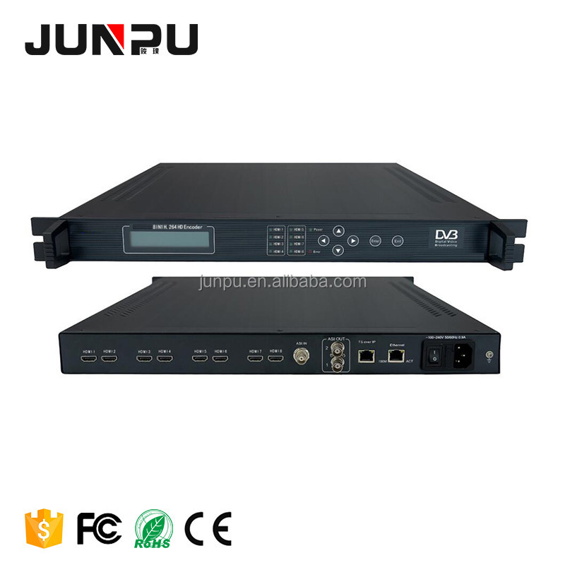 8IN1 H.264 HD Mpeg4 Encoder Digital Tv Headend Equipment Catv Encoder