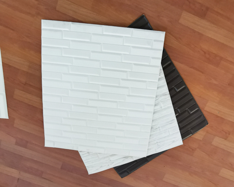 easily move peel and stick tile wallpapers/wall coating modern block 3d wallpaper home decoration