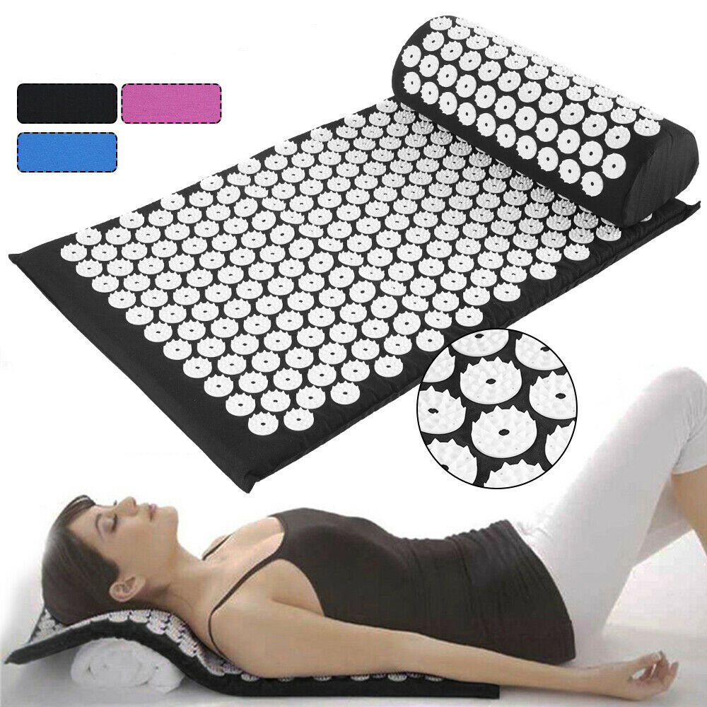 Portable Comfortable Relieve Stress Pain Acupuncture Body Massage Cushion Acupressure Mat acupuncture needle mat