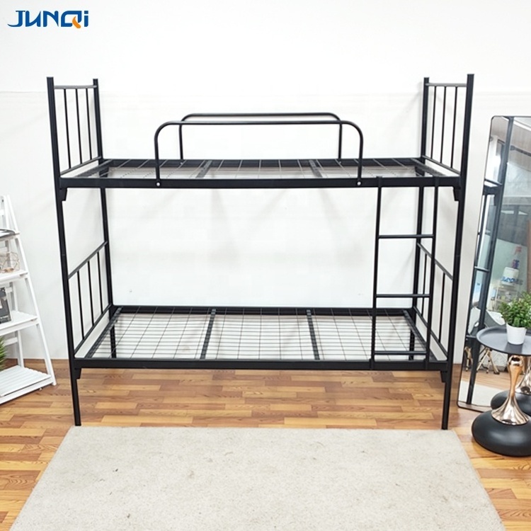 Factory wholesale  stable structure single style metal iron beds queen king kids bunk beds frame