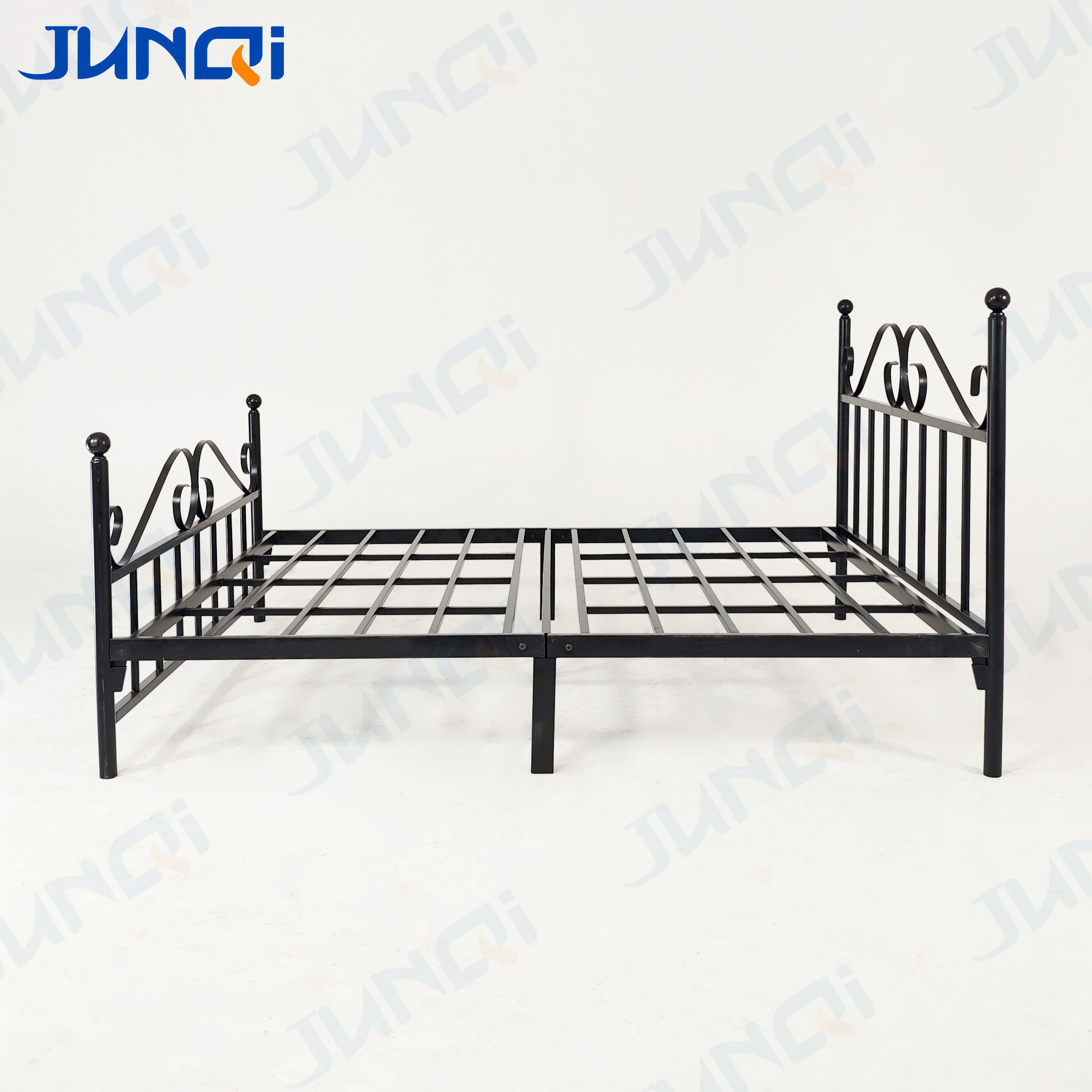 Junqi furniture cheap price  hotel hostel school furniture adult single metal beds