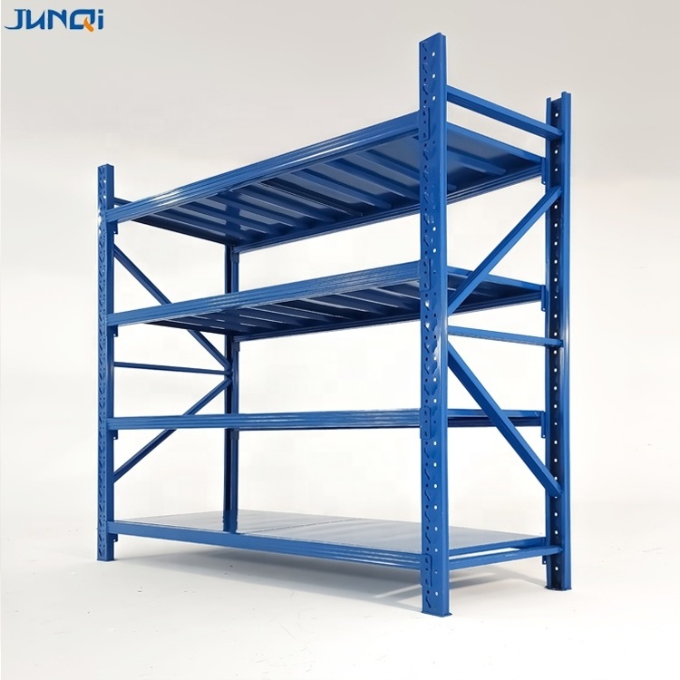 Custom racking Shelf system metal light duty storage rack boltless  4 tier span powder Coating storage shelves units for sale