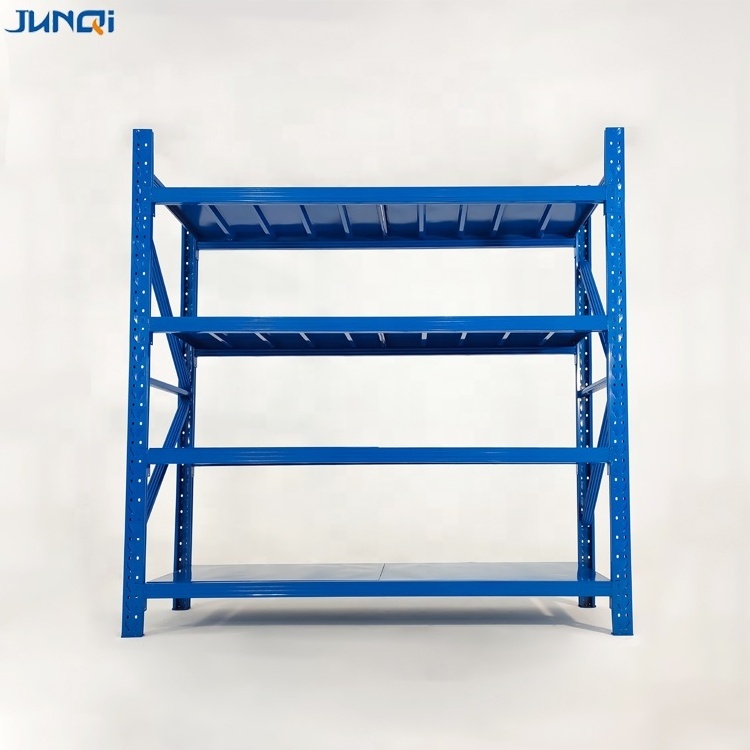 Custom racking Shelf system metal light duty storage rack boltless  4 tier span powder Coating storage shelves units for sale